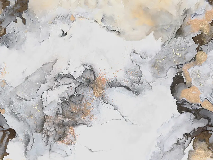 wall murals Сиво-бели мермер са мрљама u78459