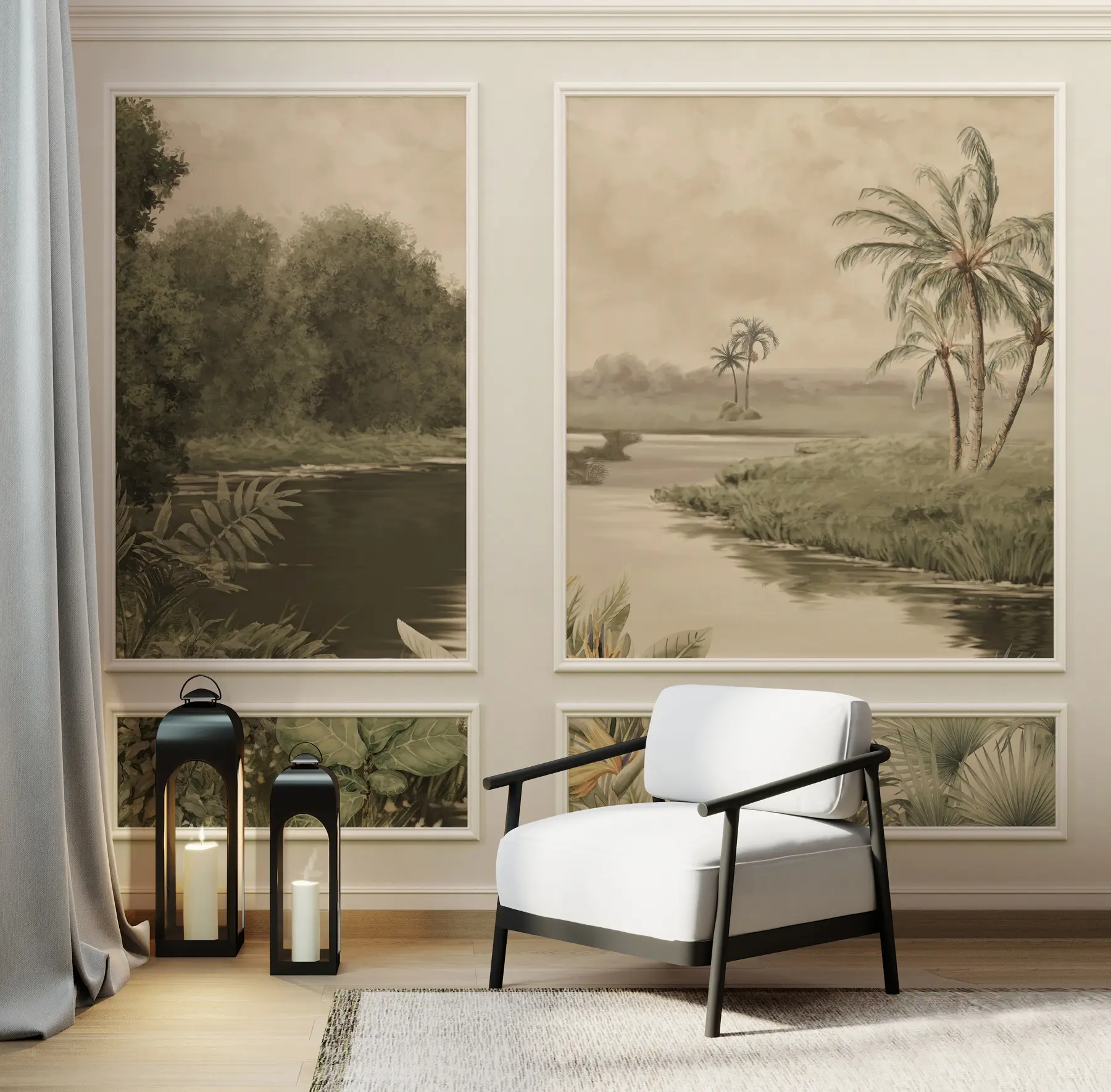 wall murals Калуповање са пејзажом u98243