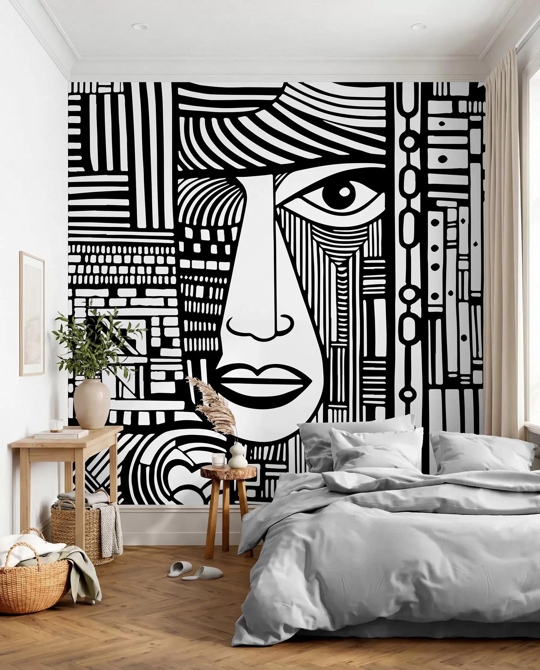 wall murals Апстрактно лице u98713