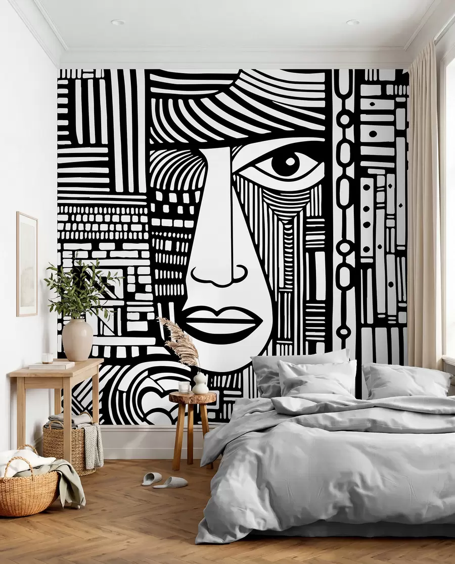 wall murals Апстрактно лице u98713