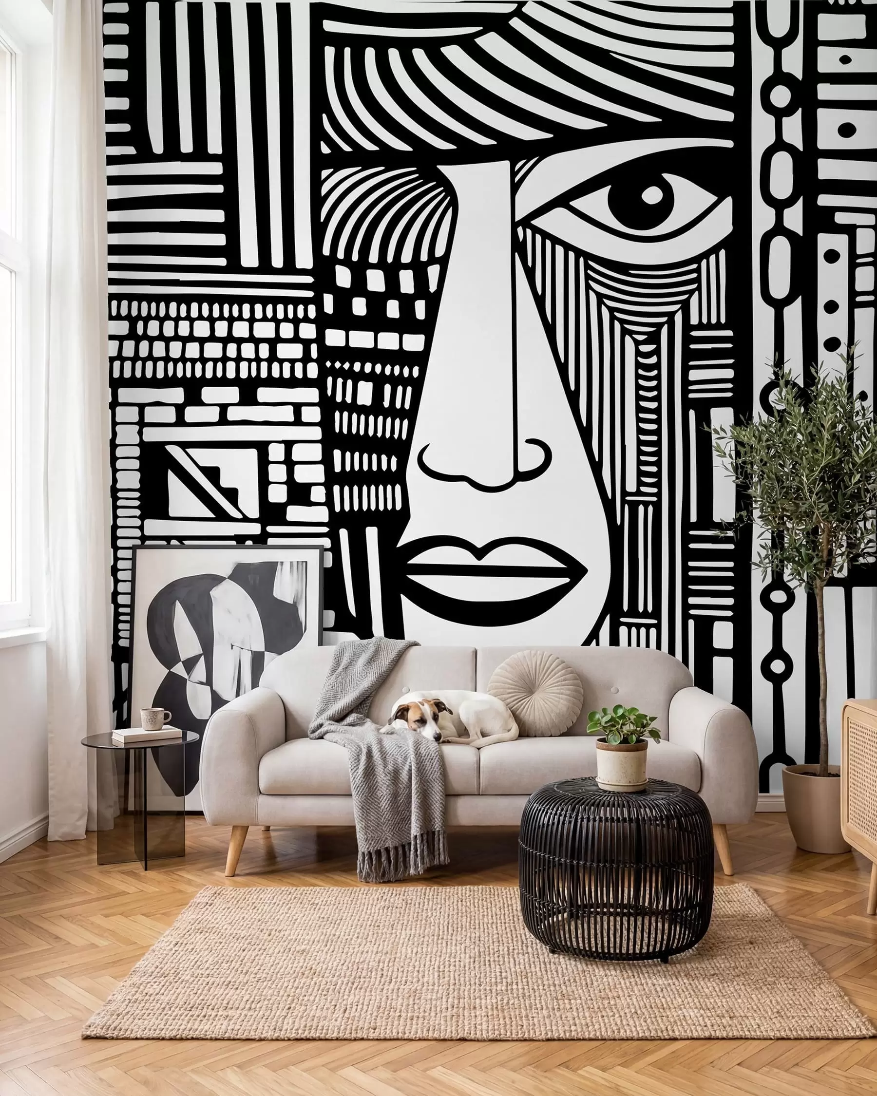 wall murals Апстрактно лице u98713