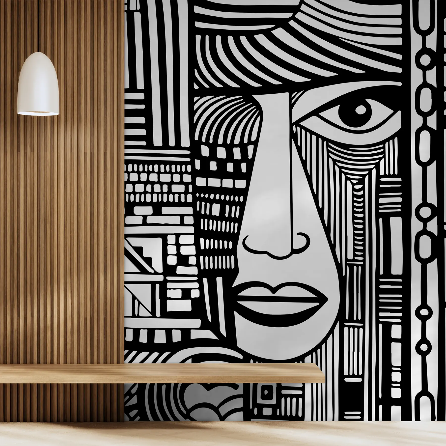 wall murals Апстрактно лице u98713
