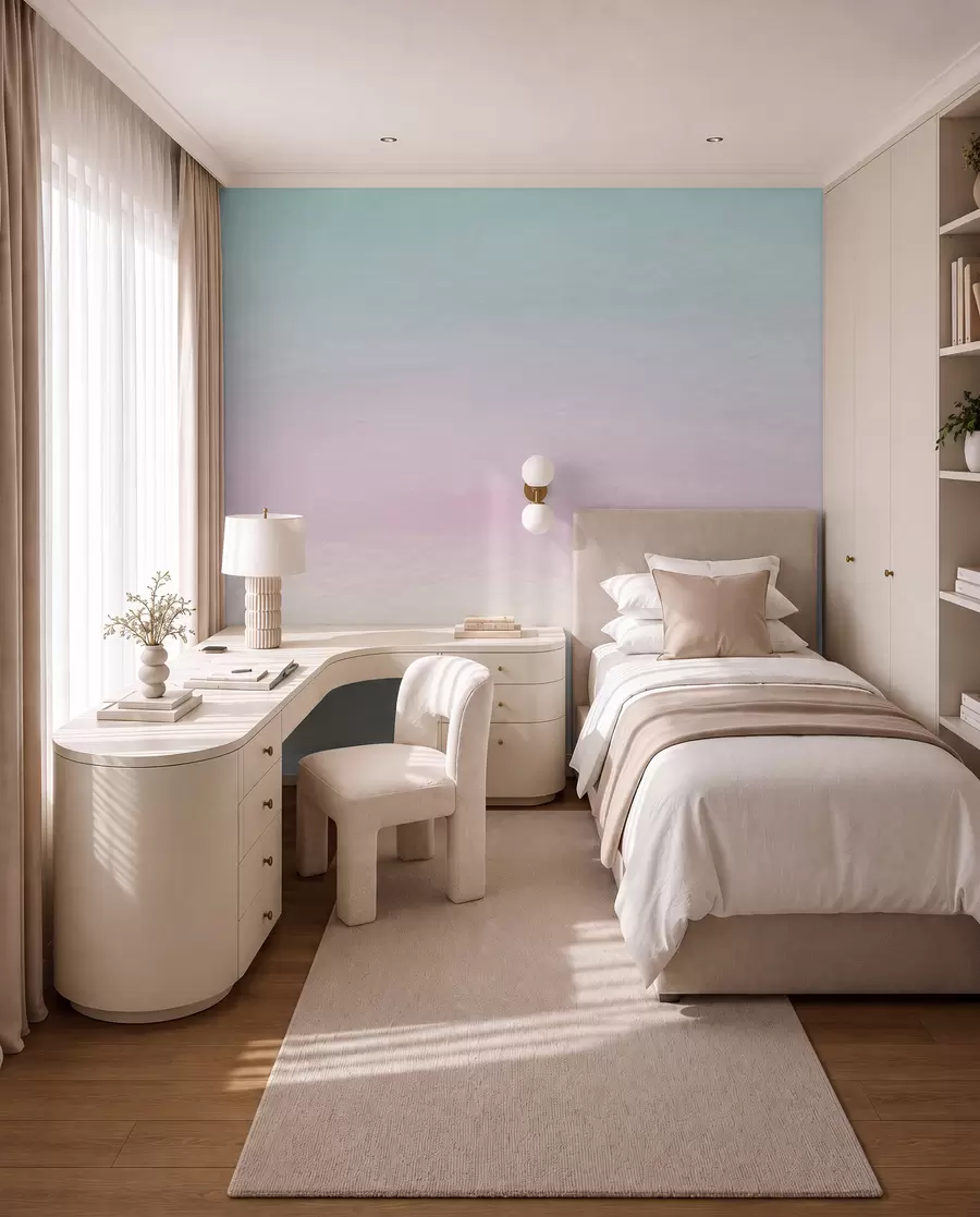 wall murals Омбре у розе и плавом стилу u98238