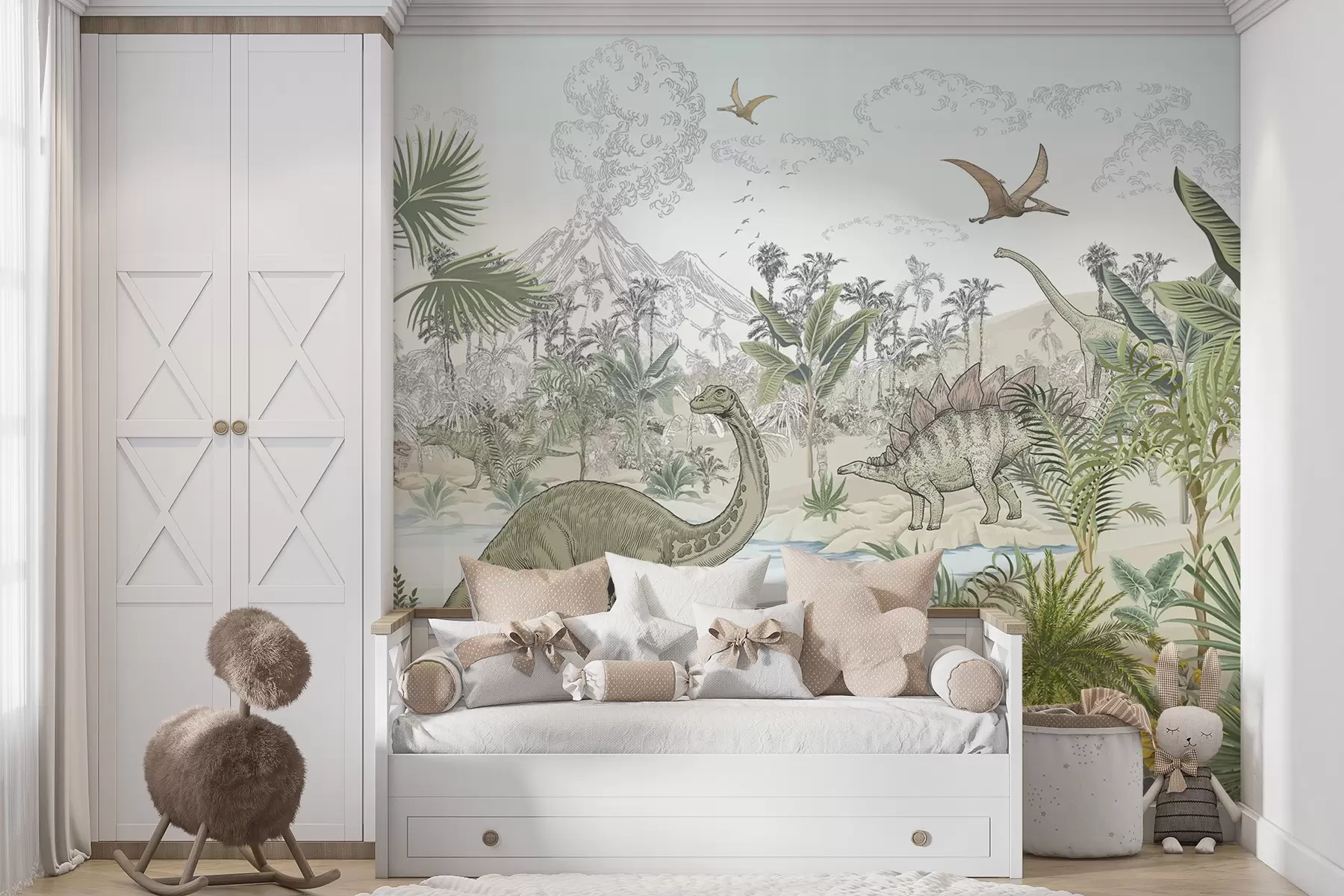 wall murals Диносауруси у прашуми u98674