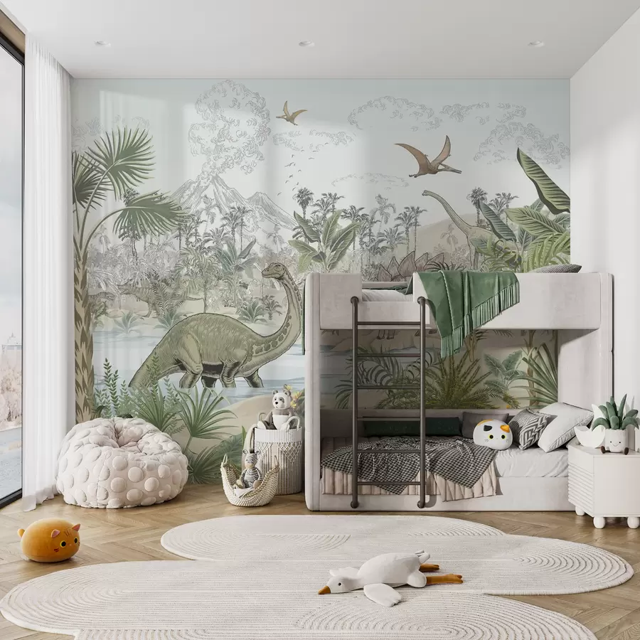 wall murals Диносауруси у прашуми u98674