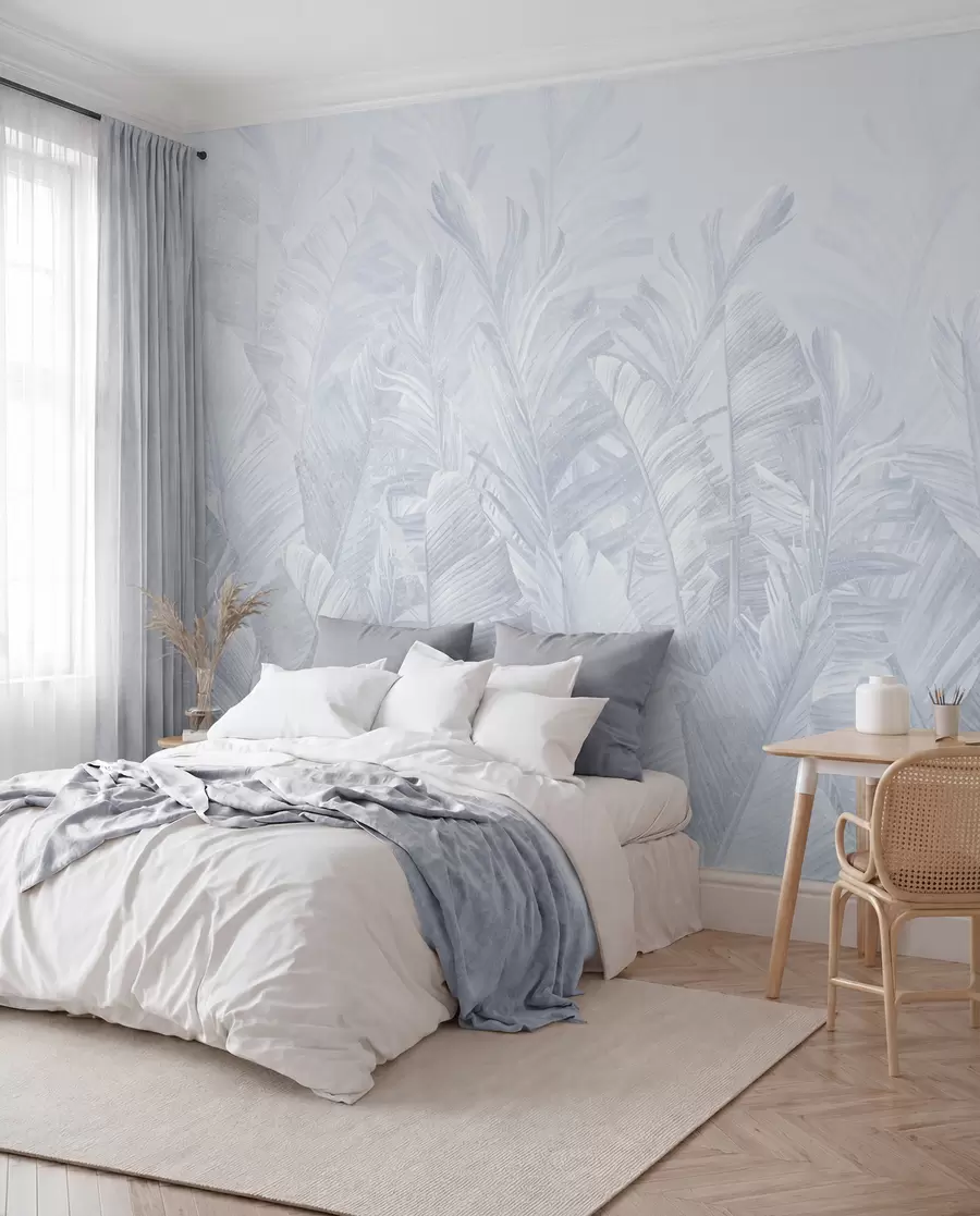 wall murals Тренд листови су тропско плави u98951v5