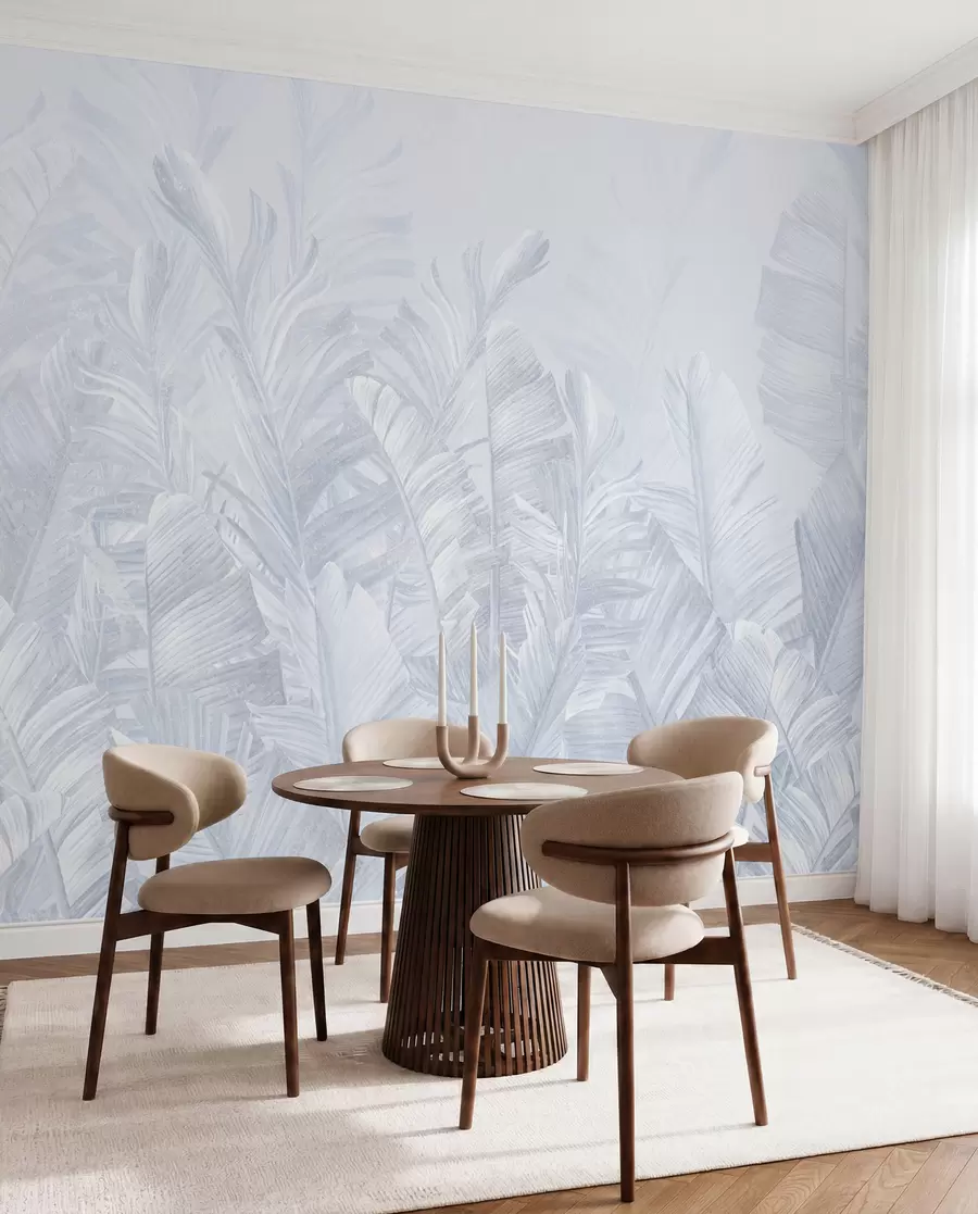 wall murals Тренд листови су тропско плави u98951v5