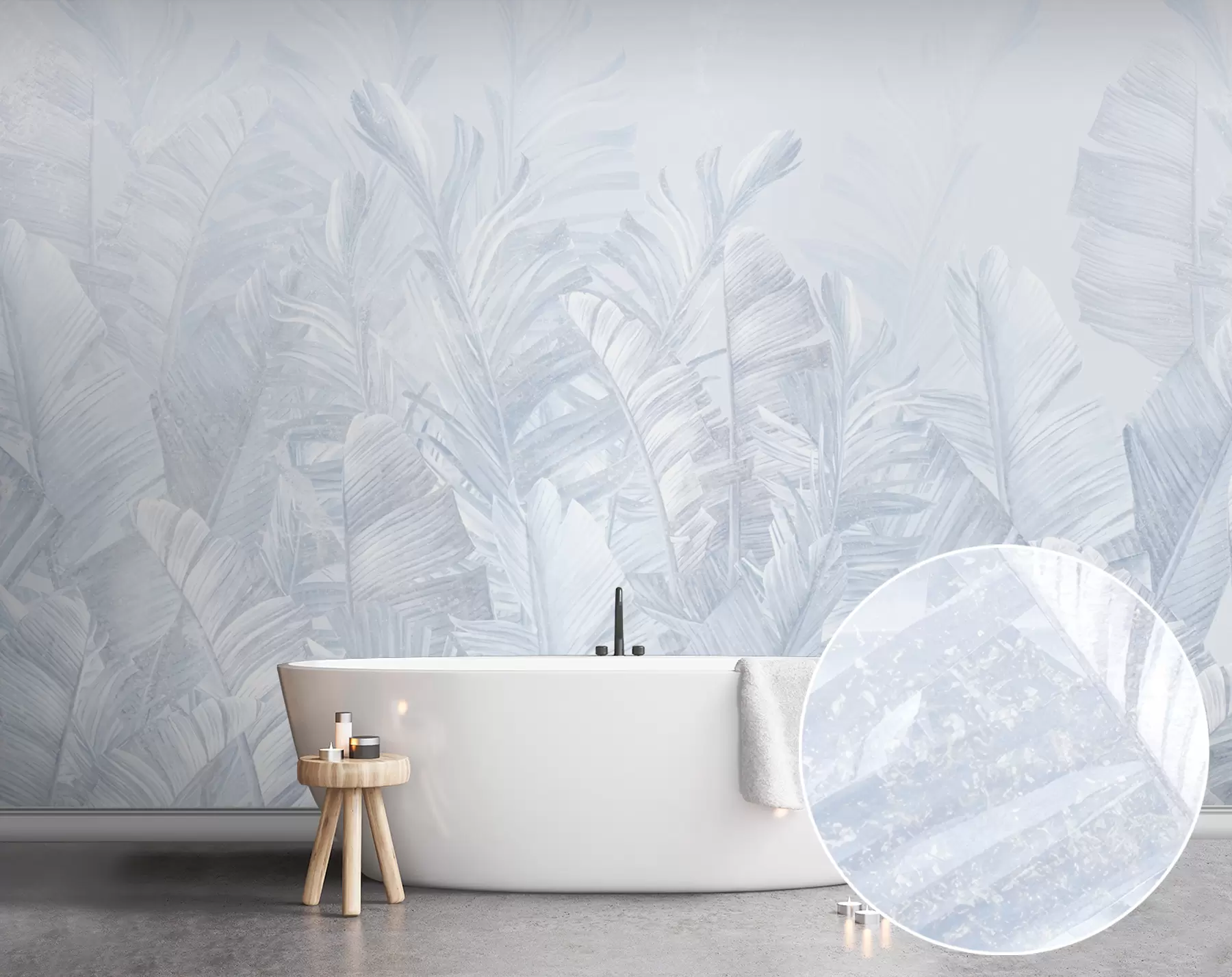 wall murals Тренд листови су тропско плави u98951v5