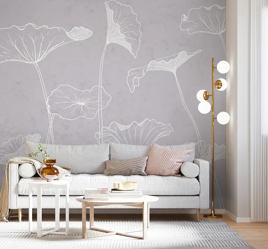 wall murals Цвеће у минималистичком стилу u98684
