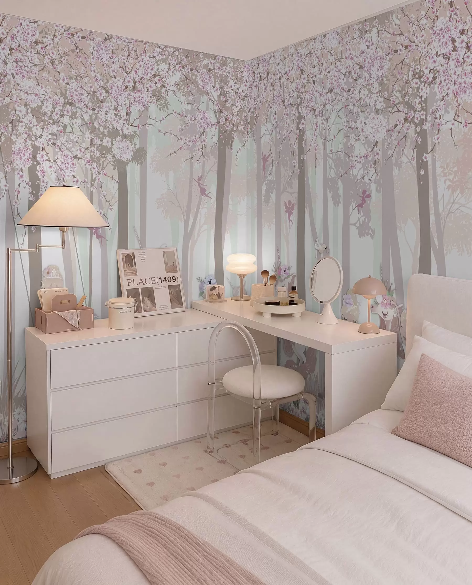 wall murals Шума са принцезама и једнорозима u98694