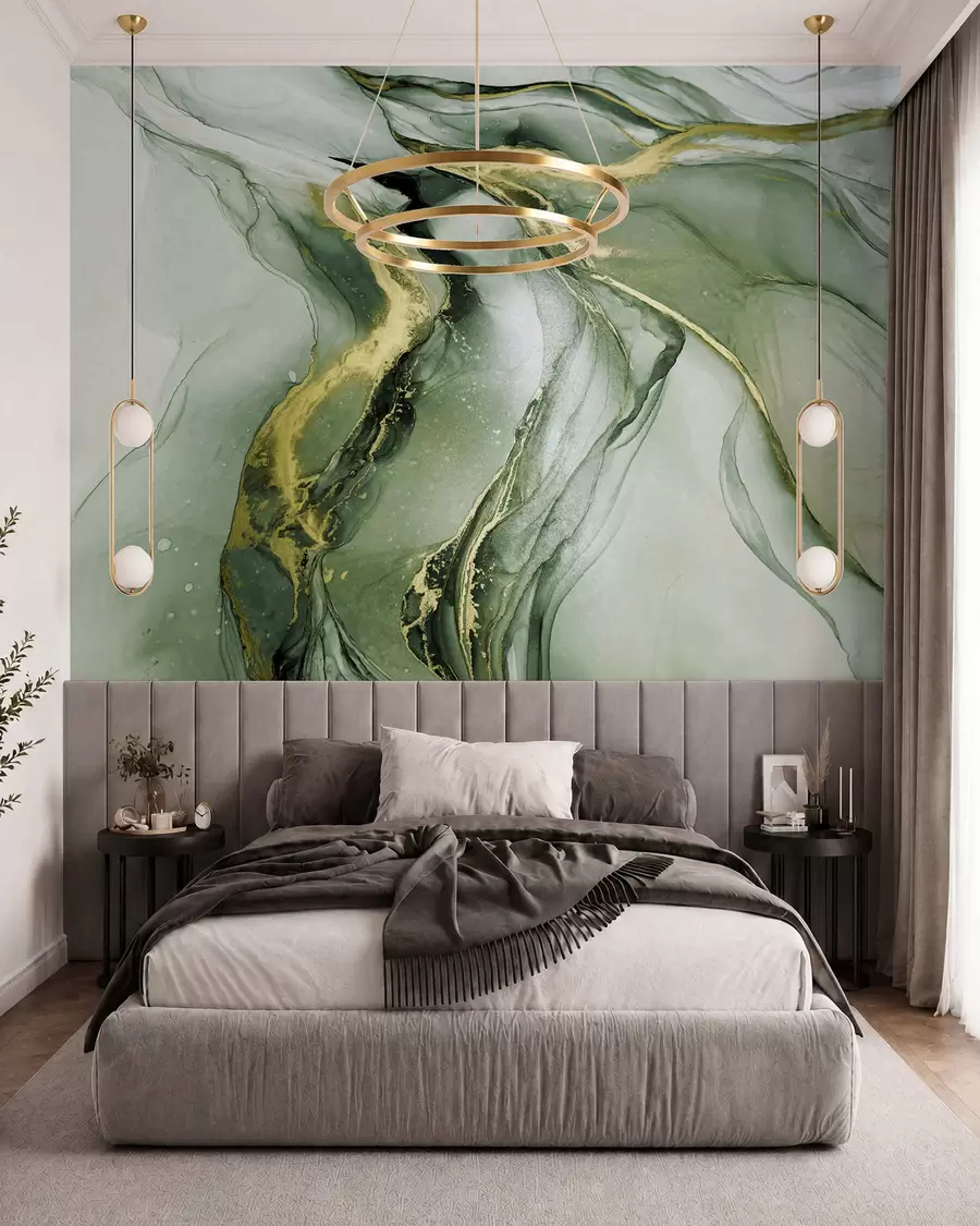 wall murals Зелени мермер u18250v2
