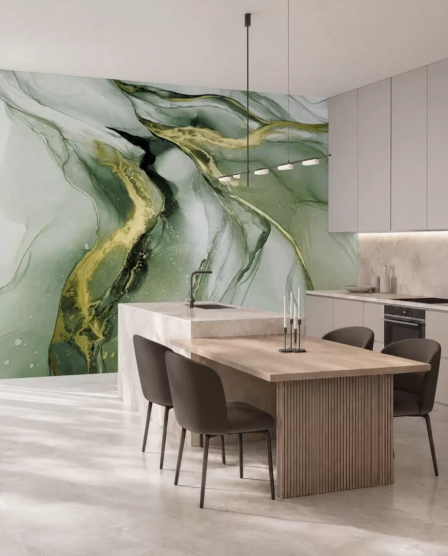 wall murals Зелени мермер u18250v2