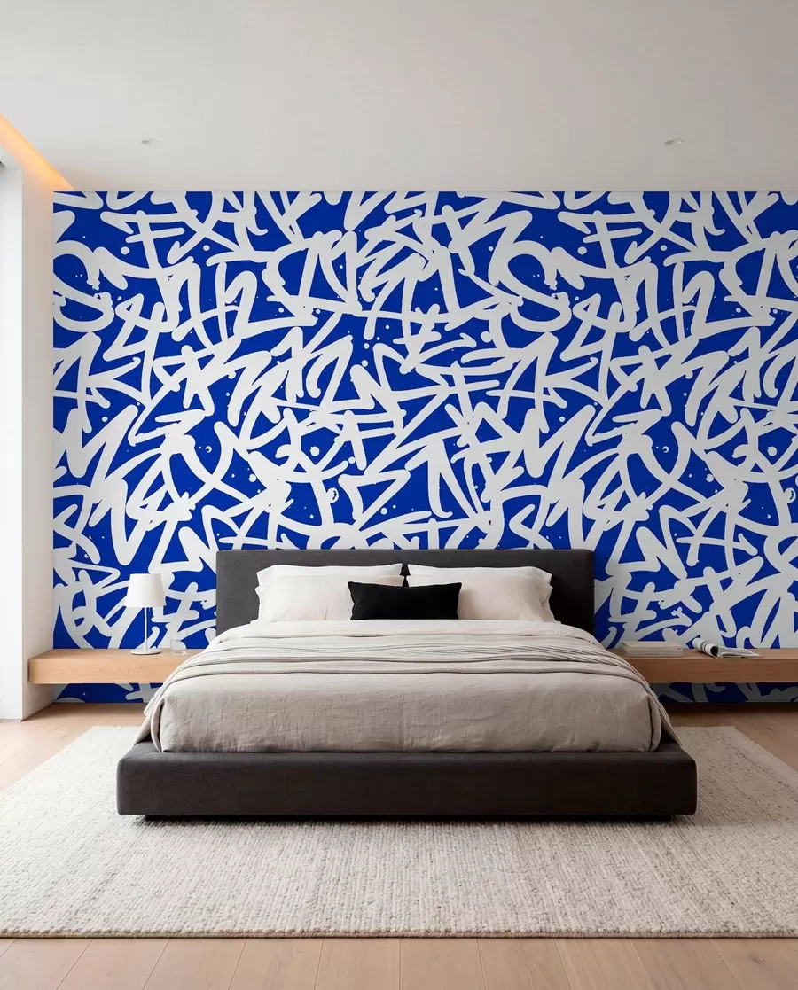 wall murals Емоција графита: Плава u99087v2