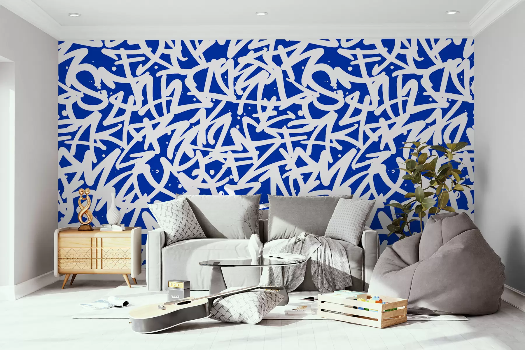 wall murals Емоција графита: Плава u99087v2