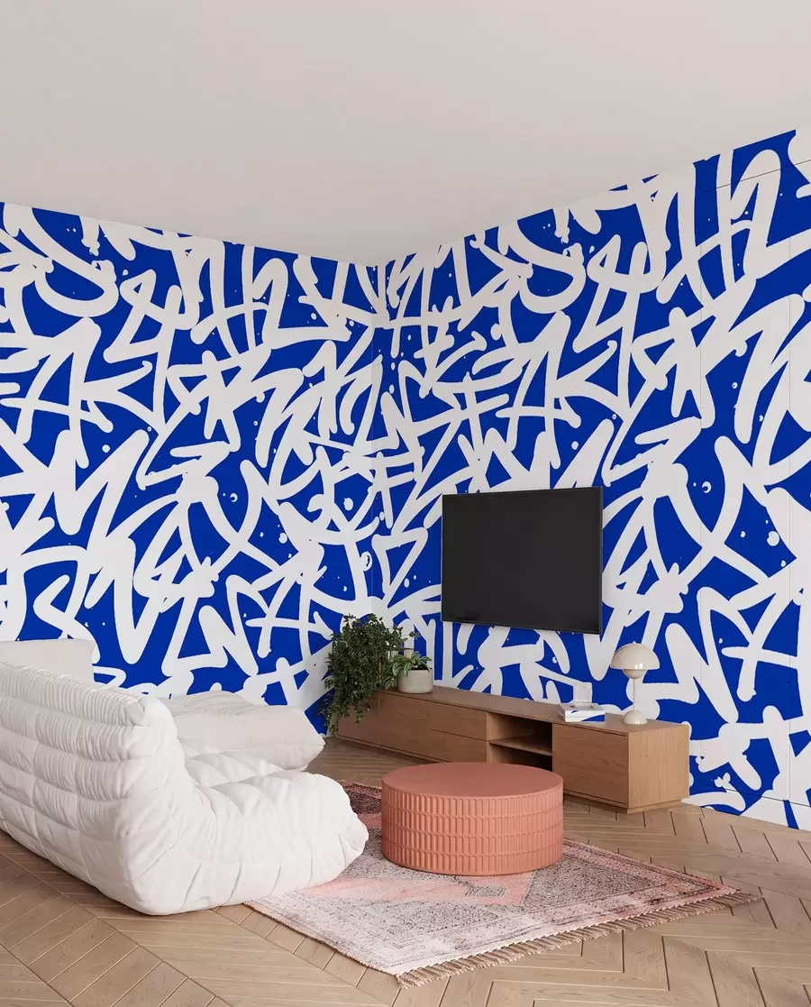 wall murals Емоција графита: Плава u99087v2