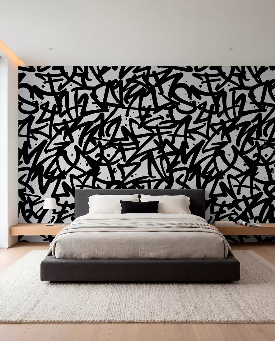 wall murals Емоција графита: црна u99087v3