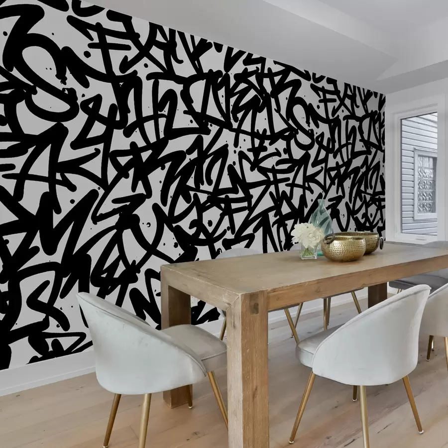 wall murals Емоција графита: црна u99087v3