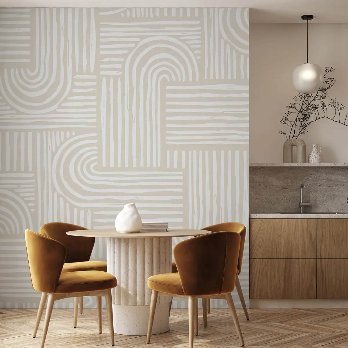 wall murals Беж шаре бескрајних стаза u99089v1