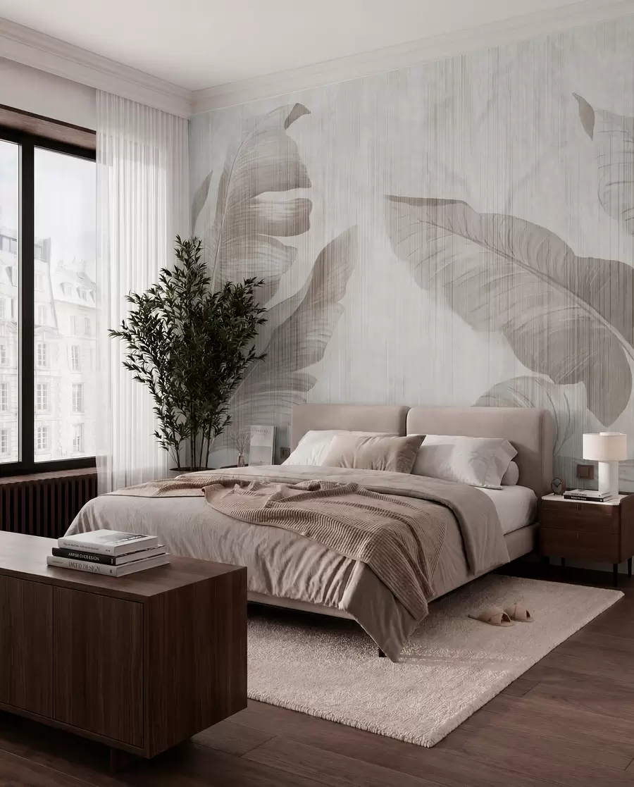 wall murals Тропско лишће у грунге стилу u00299d1