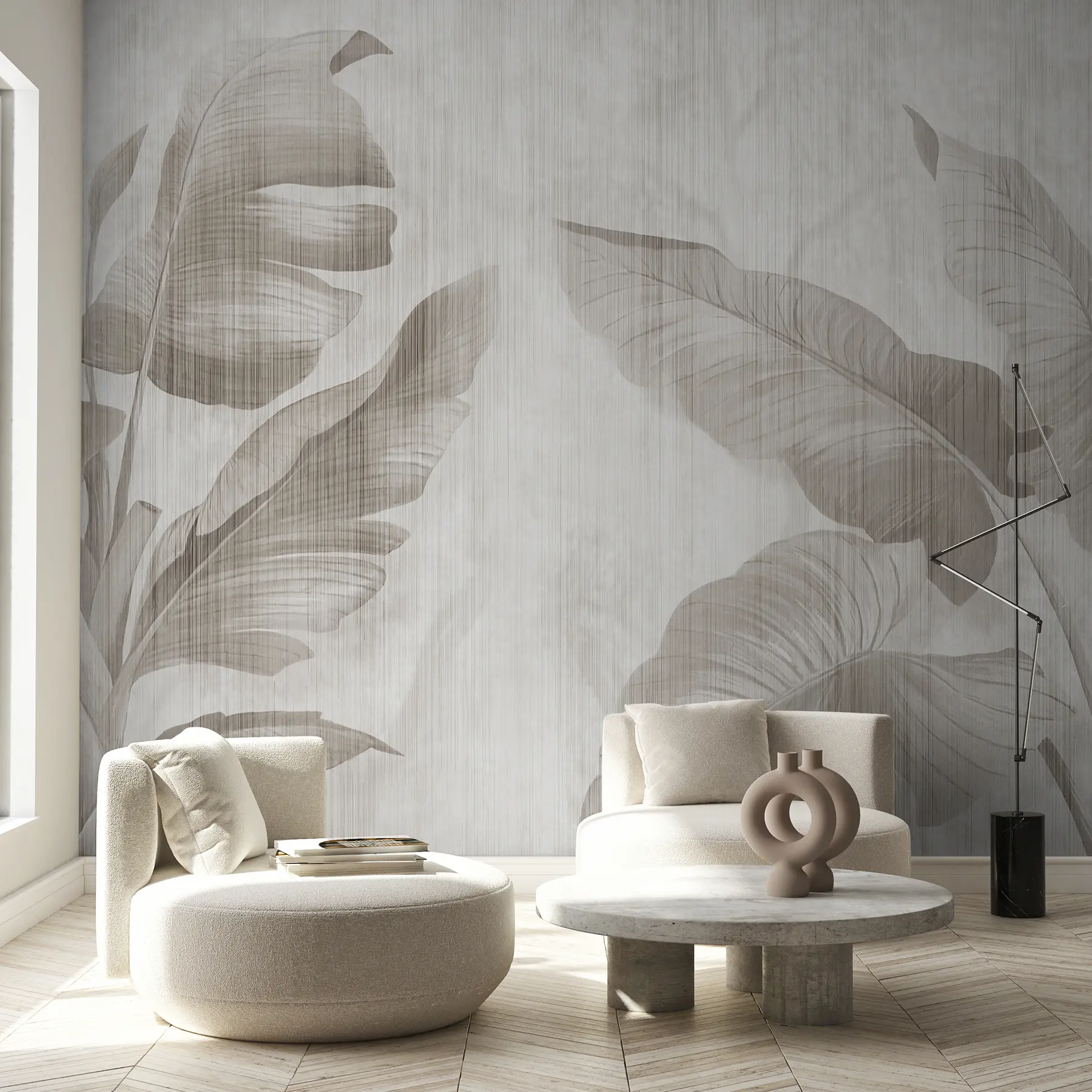 wall murals Тропско лишће у грунге стилу u00299d1