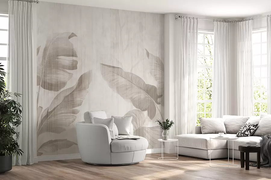 wall murals Тропско лишће у грунге стилу u00299d1