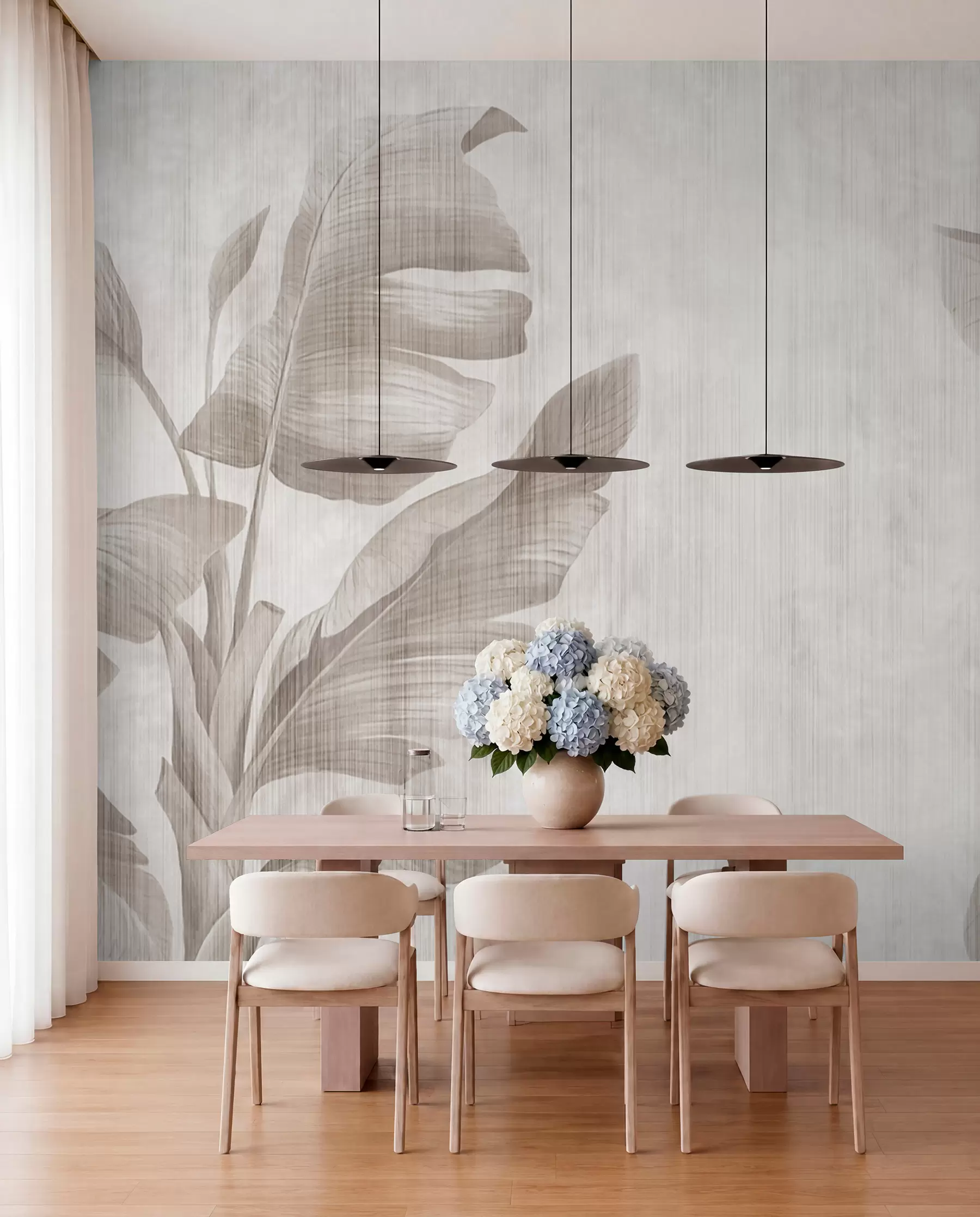 wall murals Тропско лишће у грунге стилу u00299d2