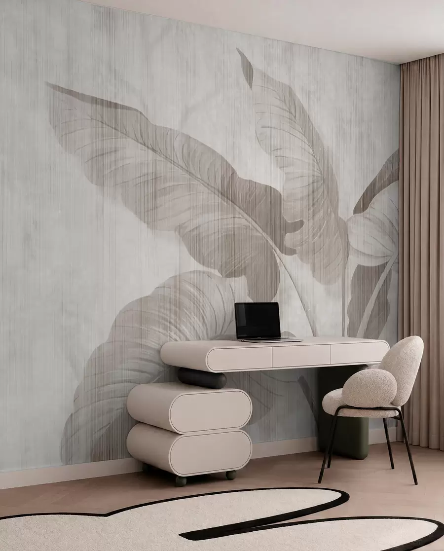 wall murals Тропско лишће у грунге стилу u00299d2