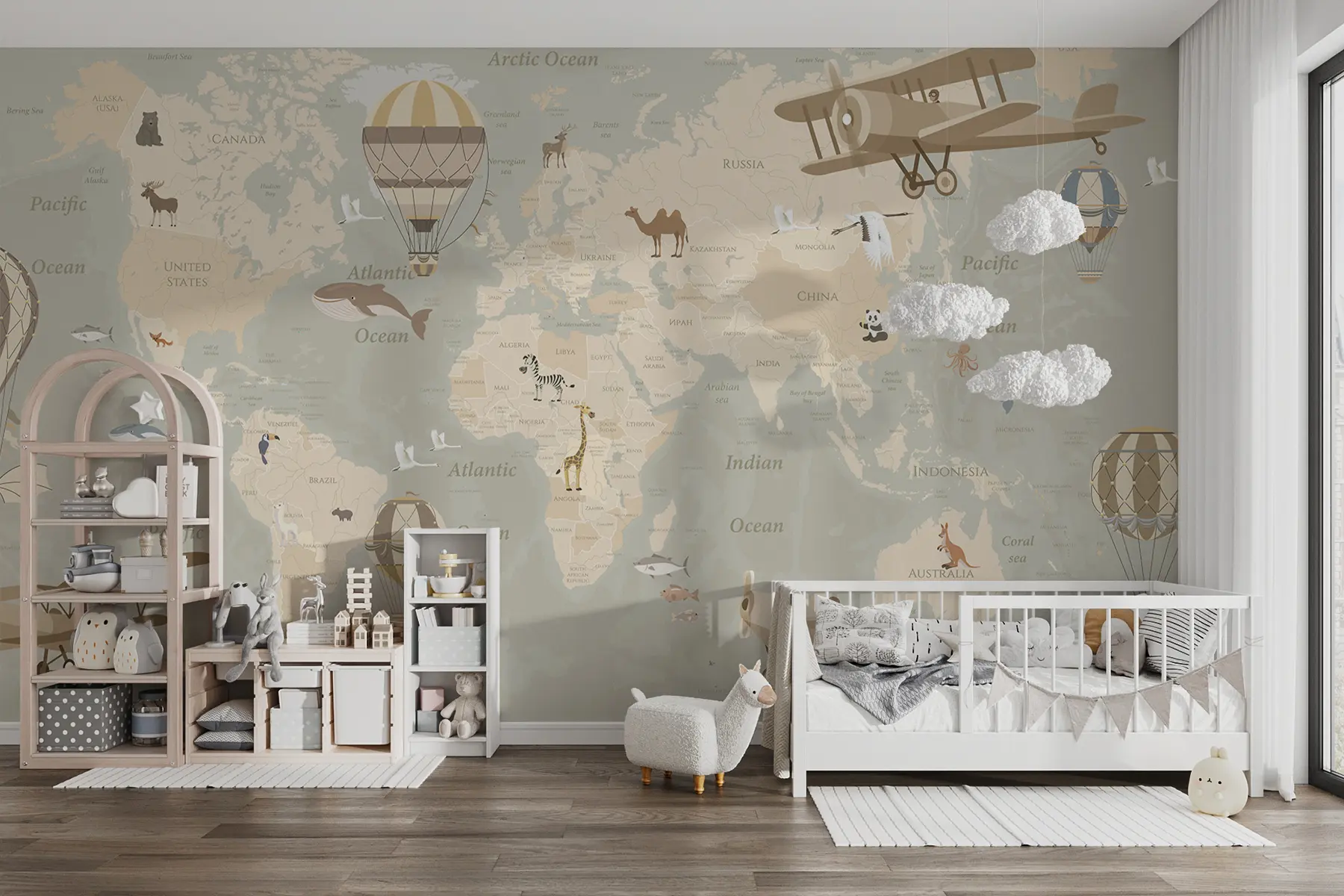 wall murals Мапа са сликама u36066d2