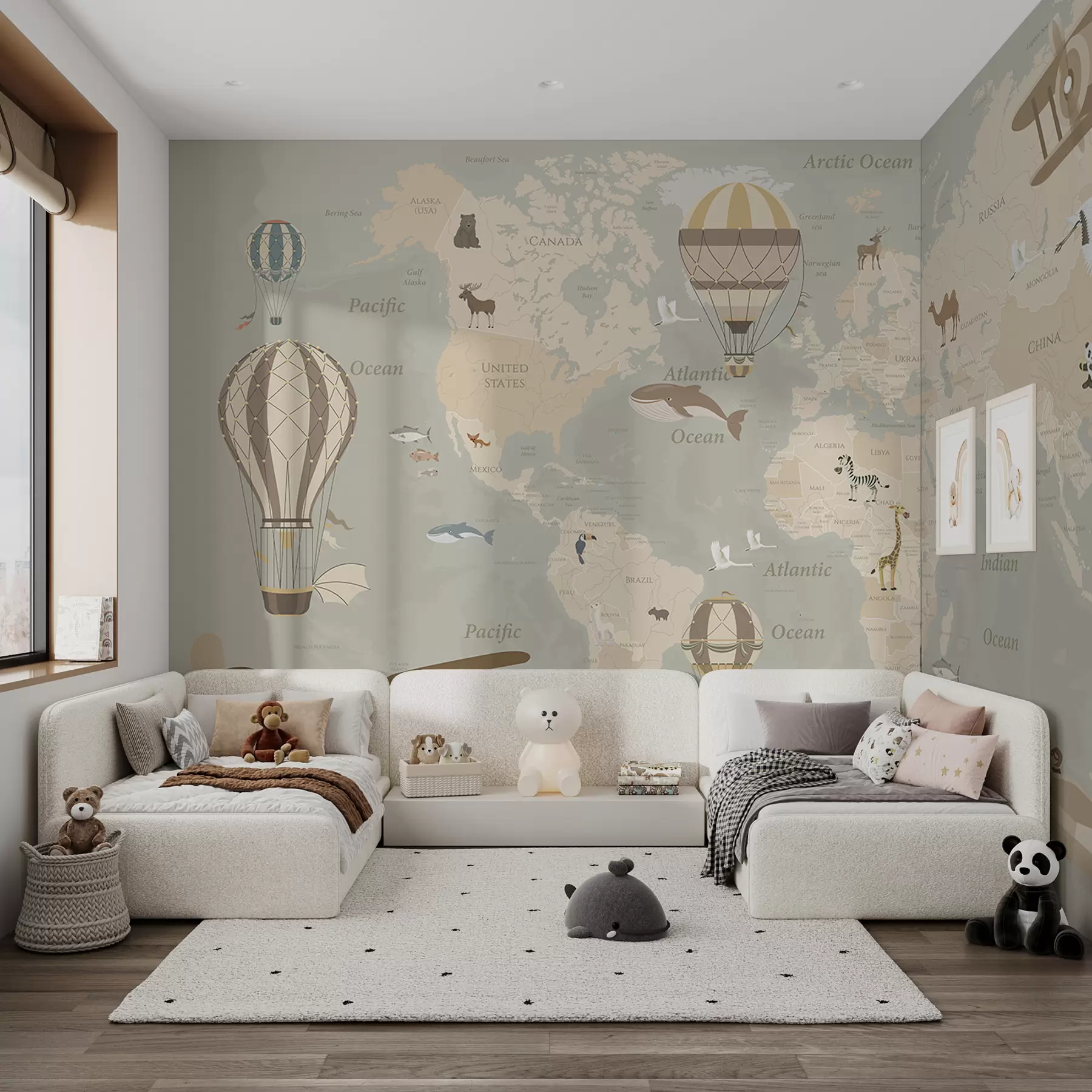 wall murals Мапа са сликама u36066d2
