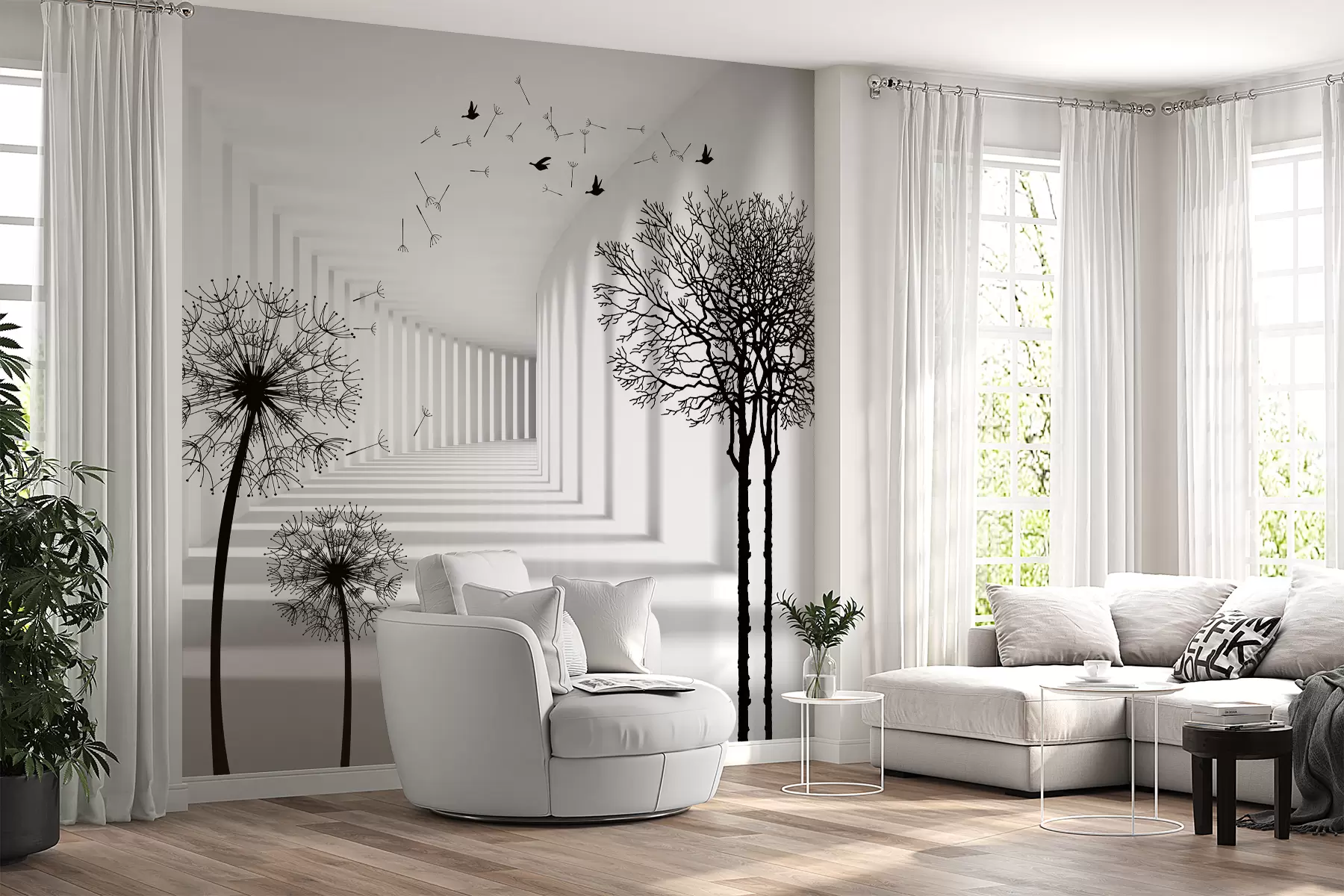 wall murals Дубина и светлост u37803d1