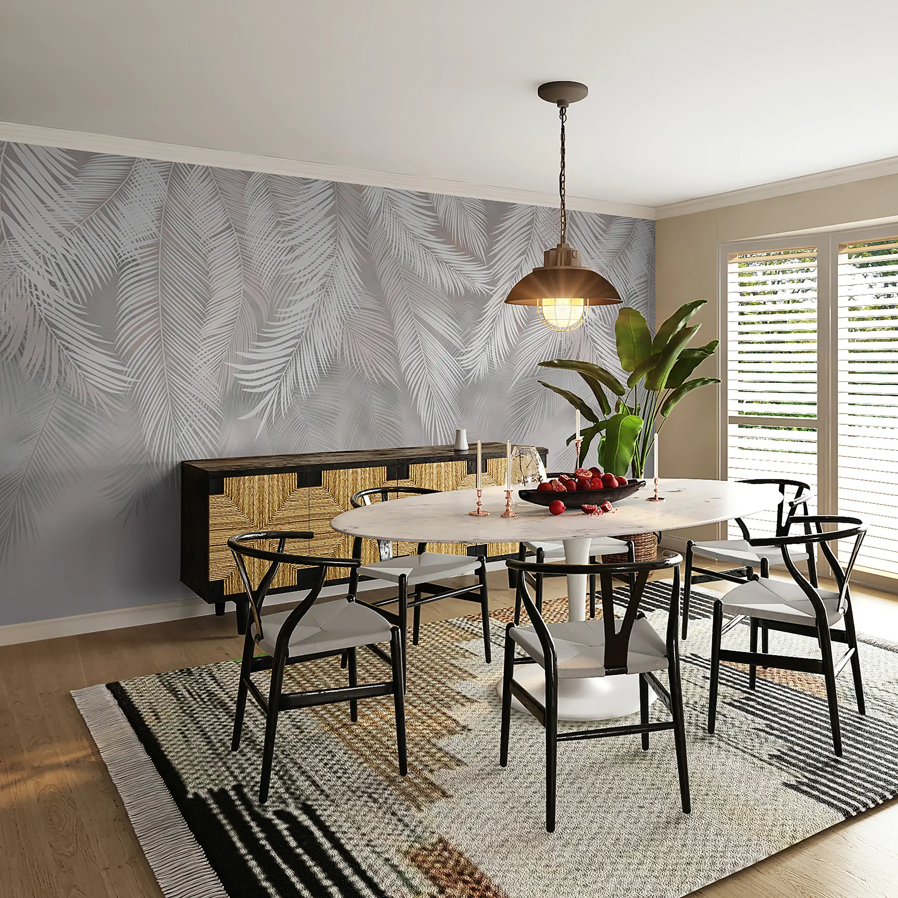 wall murals Висеће палмино лишће u48556d2