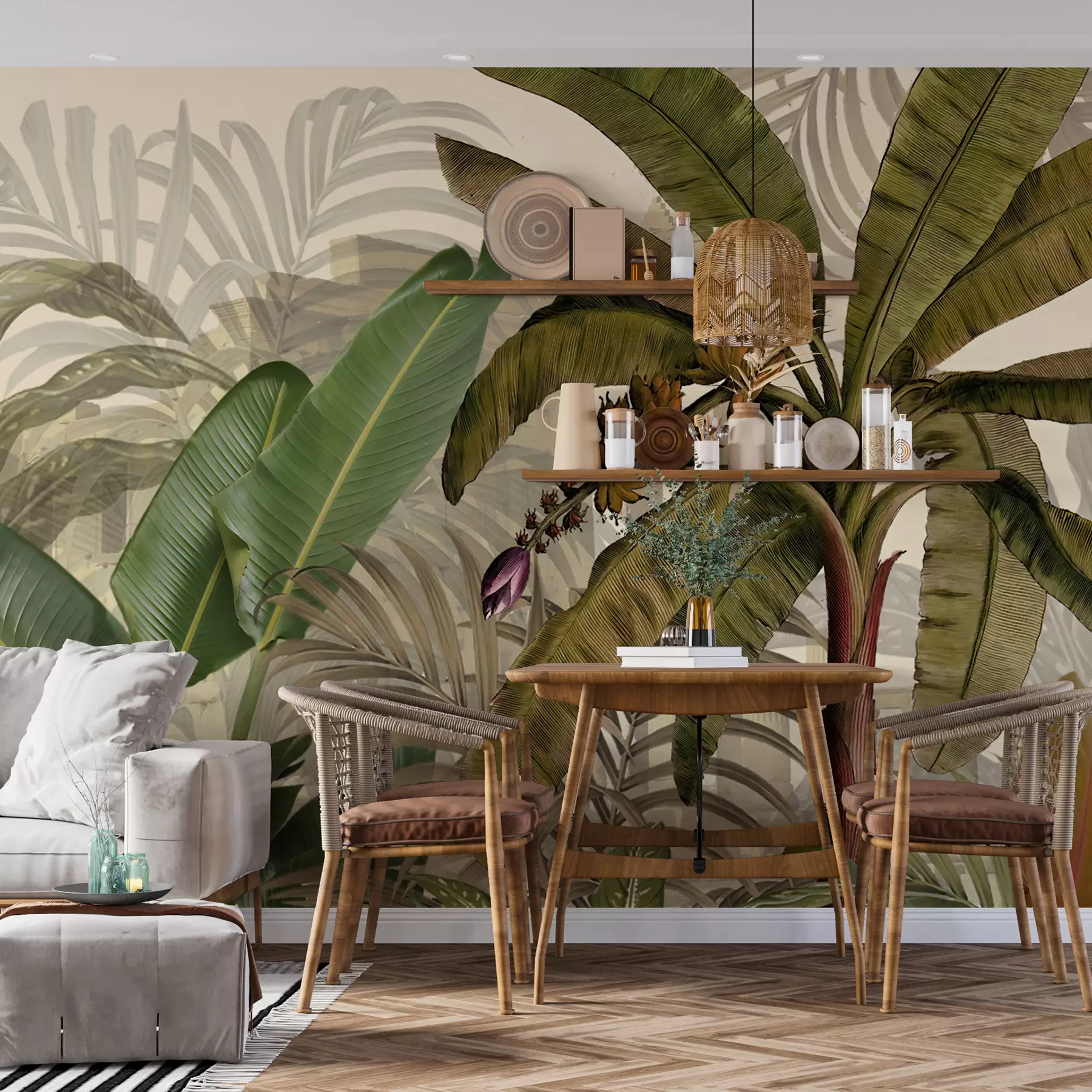 wall murals Тропска џунгла и лишће u74748d1