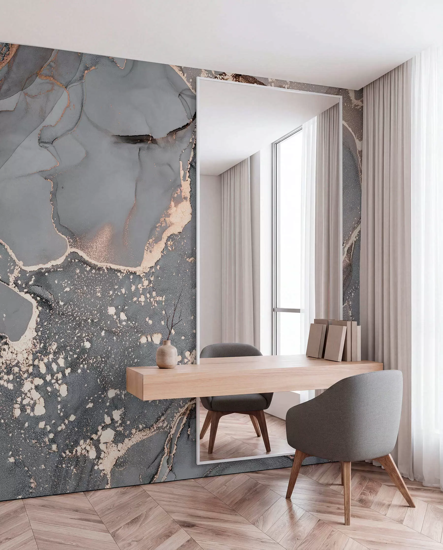 wall murals Сиви мермер u93578d1