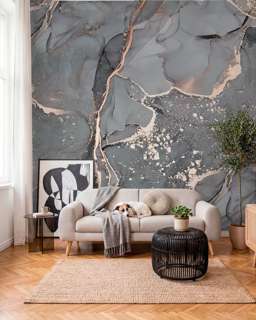 wall murals Сиви мермер u93578d2