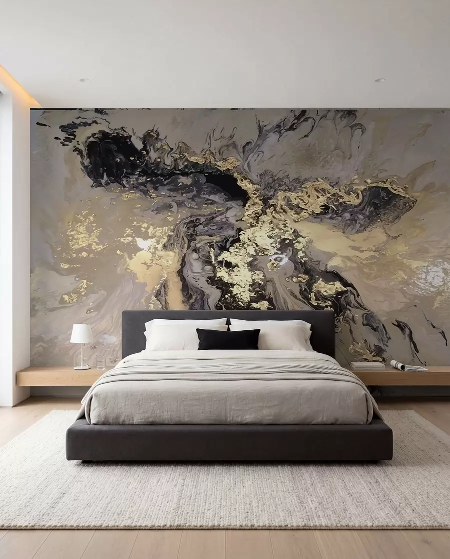 wall murals Црни мермер u16941d3