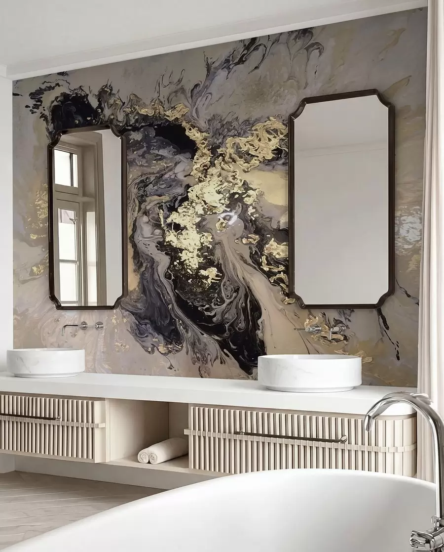 wall murals Црни мермер u16941d3