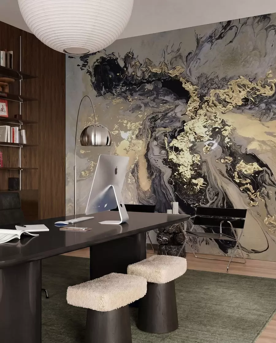 wall murals Црни мермер u16941d3
