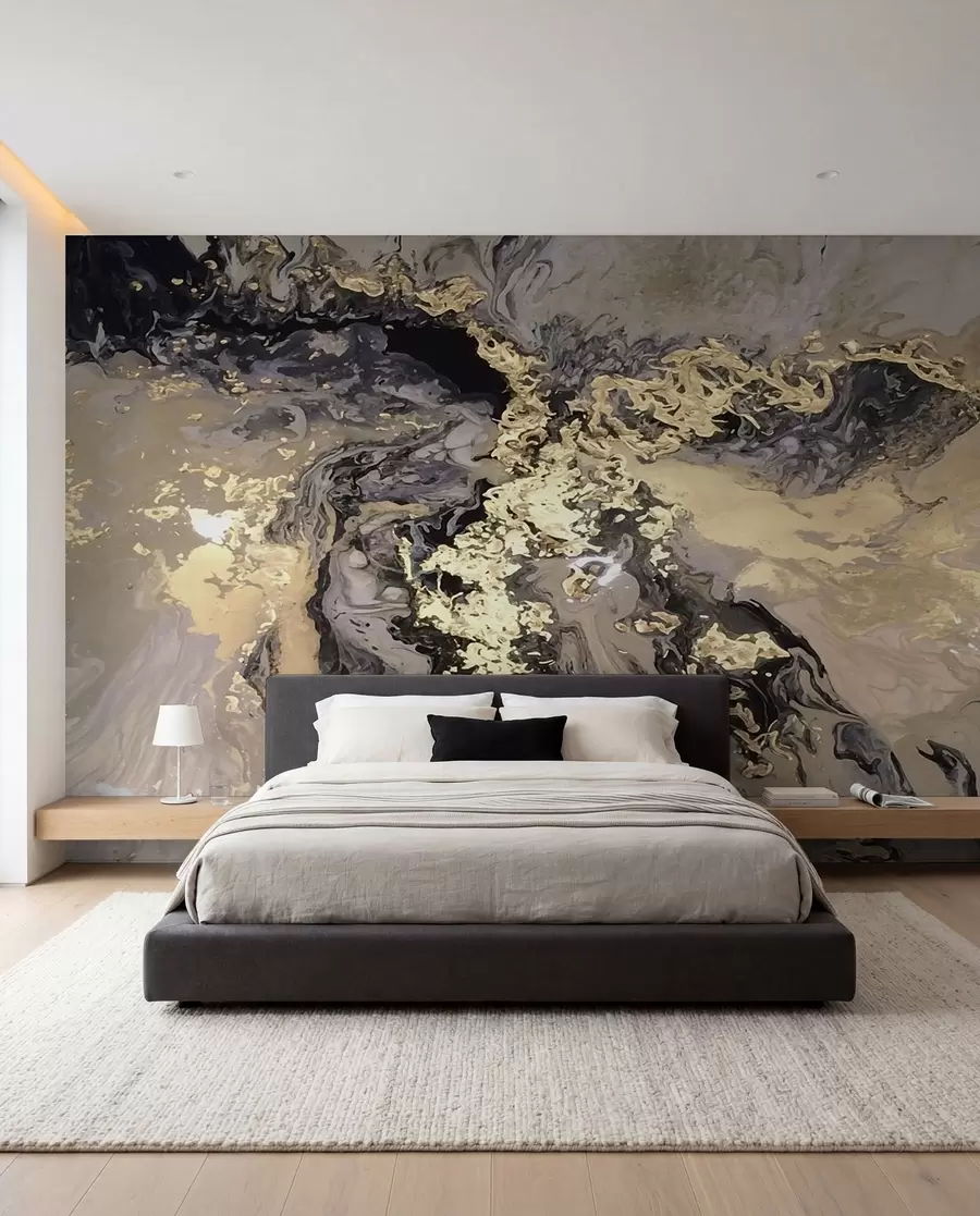 wall murals Црни мермер u16941d2