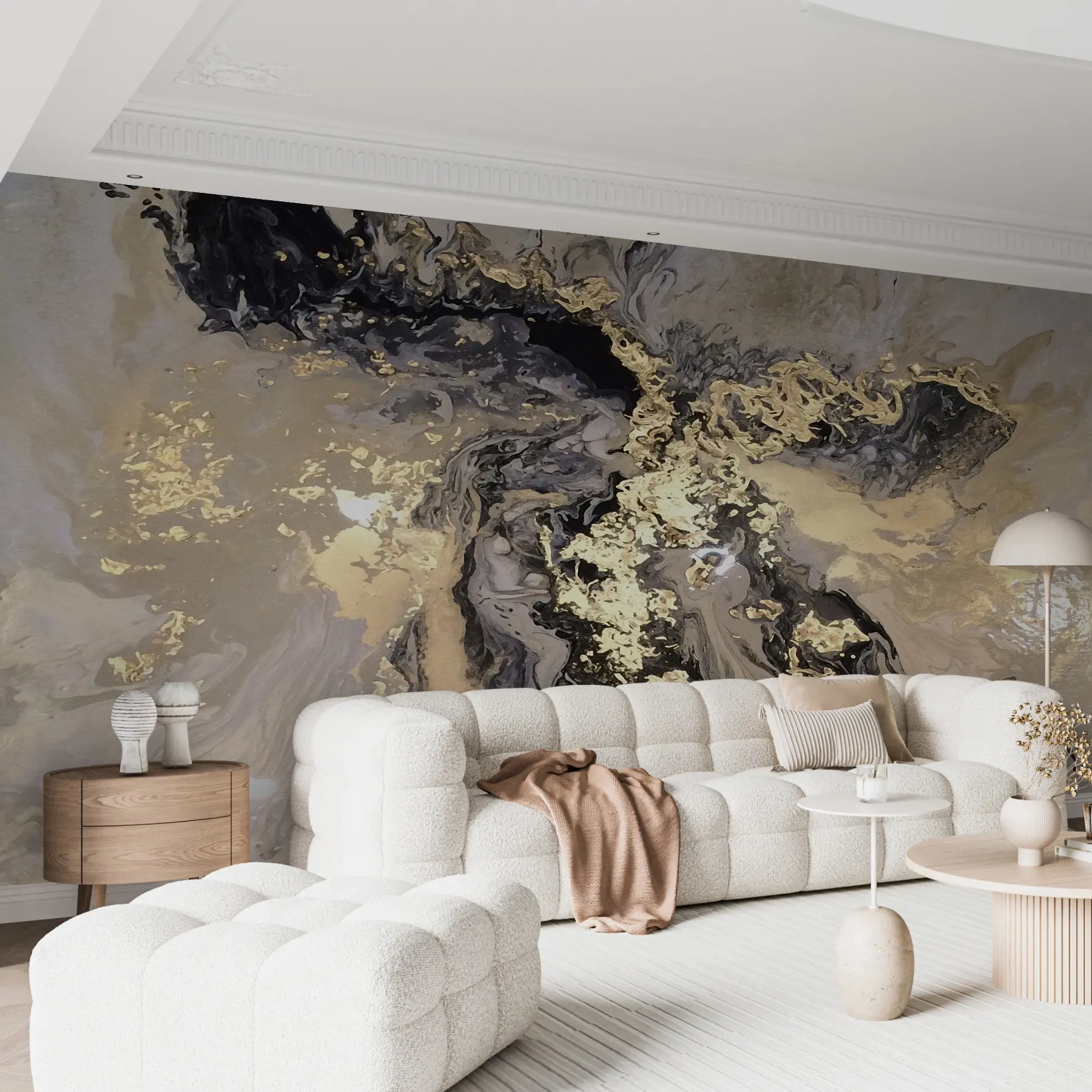 wall murals Црни мермер u16941d2