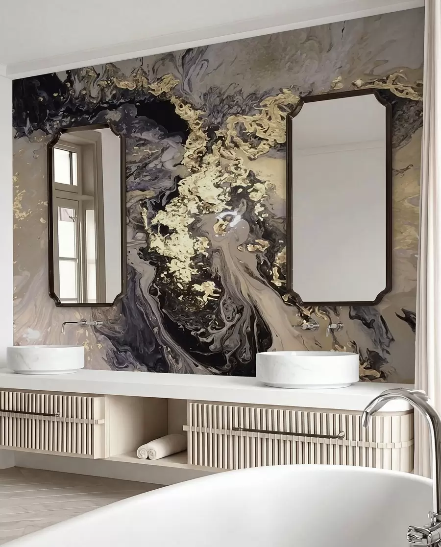 wall murals Црни мермер u16941d2