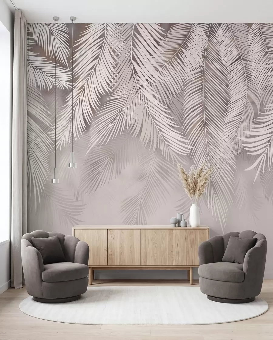 wall murals Нежни висећи листови u48556v5d1