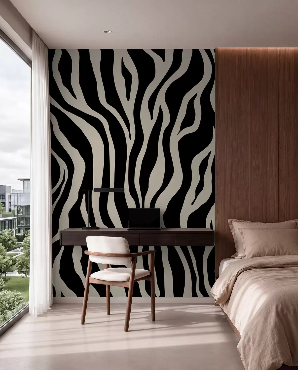 wall murals Zebrine pruge u slonovači u99173v3